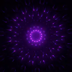Purple neon mandala animation