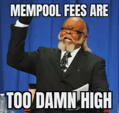 James Earl Jones Mempool Fees Too Damn High
