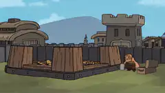 Villager stacking bitcoin satoshis