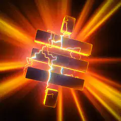 glowing orange lightning symbol