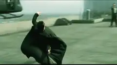 Agent Smith dodging bullets