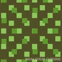 Green squares pattern animation