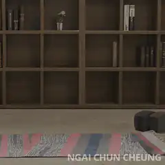Woman levitating reading book in space