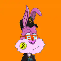 Purple Bitcoin Bunny
