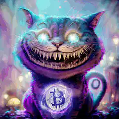 Cheshire Cat with Bitcoin