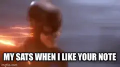 The Flash running fast