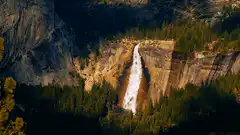 waterfall in yosemite national park