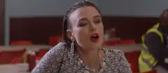 Keira Knightley singing in diner