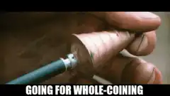 Sylvester Stallone sharpening an arrow
