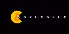 Bitcoin Pac-Man eats currency symbols