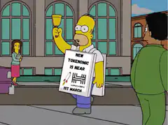 Homer Simpson ringing bell for Hachken