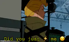 Black Widow smirks and says Did you just