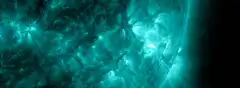 Solar flare eruption on the sun