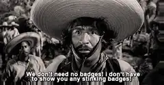 We don't need no badges