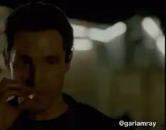 Matthew McConaughey smoking intense stare