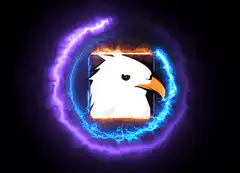 Nostr eagle logo with glowing rings