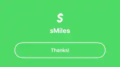 sMiles thanks button with running men