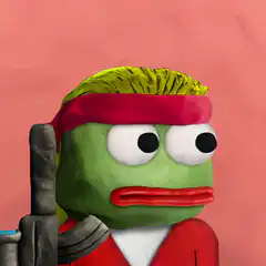 Claymation Pepe with Gun