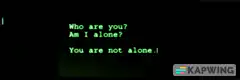 You are not alone terminal text
