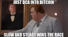 Just DCA into Bitcoin Slow and Steady
