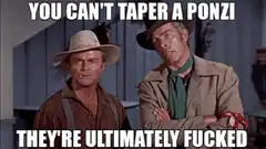 You Can't Taper A Ponzi They're Ultimately Fucked