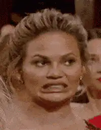 Christie Brinkley facepalm