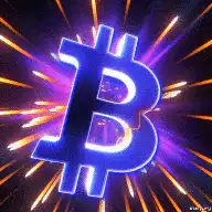 Neon Bitcoin Logo Explosion