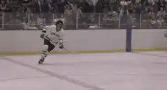Bobby Orr flying through the air