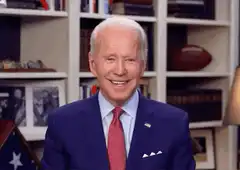 Joe Biden laughing