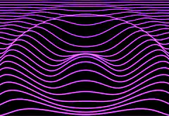 Purple wavy lines animation