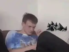 Man looks at nostr logo