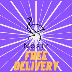 Nostr free delivery logo animation