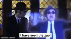 I have seen the zap!