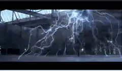 Magneto walks through lightning
