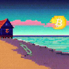 Stickman Bitcoin Beach Pura Vida