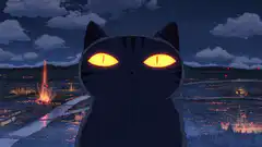 cat eye beam destroys city