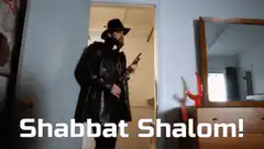 Shabbat Shalom shotgun man