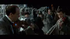 Titanic violinists playing on deck