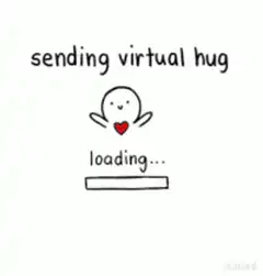 sending virtual hug loading