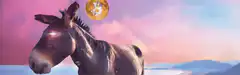 Bitcoin Donkey with Glowing Eye