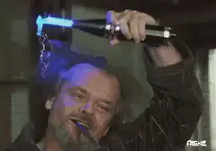 Jack Nicholson with plasma ball