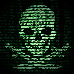 falling green binary code