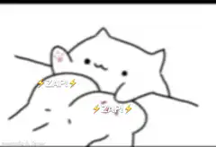 Two cats zapping each other