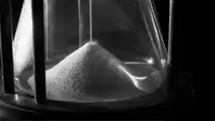hourglass with sand