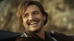 Pedro Pascal smiling in The Last of Us