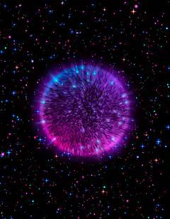 Colorful cosmic energy sphere