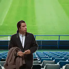 John Travolta Confused in Stadium