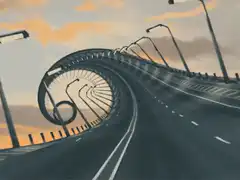wavy road animation