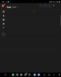 Nostr feed loading spinner