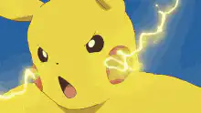 Pikachu using Thunderbolt